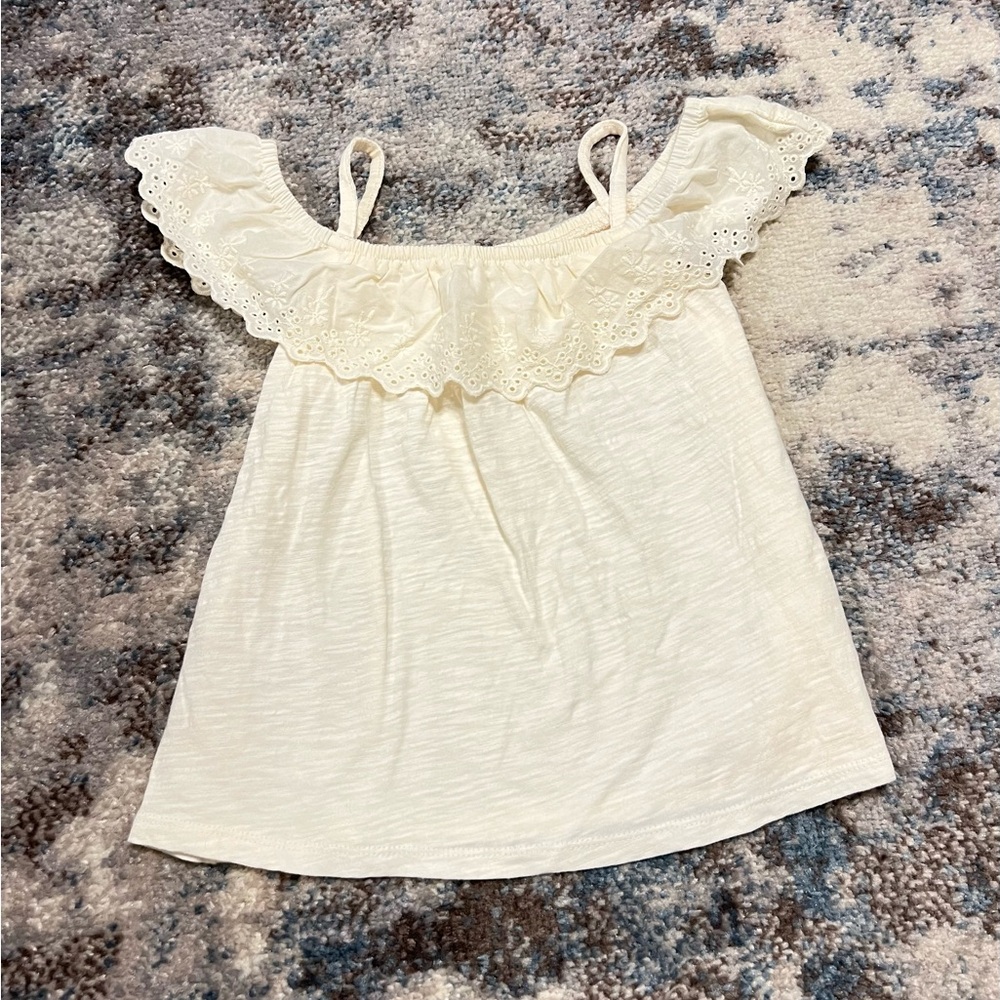 Old Navy Cream Ruffle Camisole